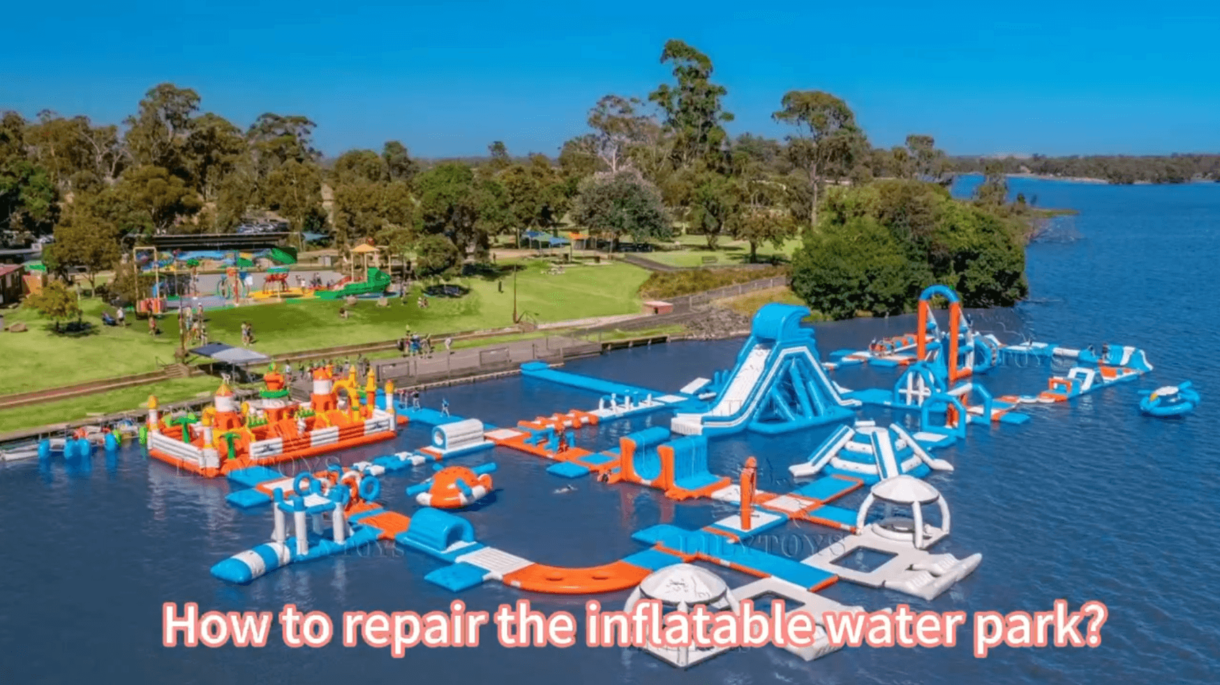 How to repair the inflatable toys by machine