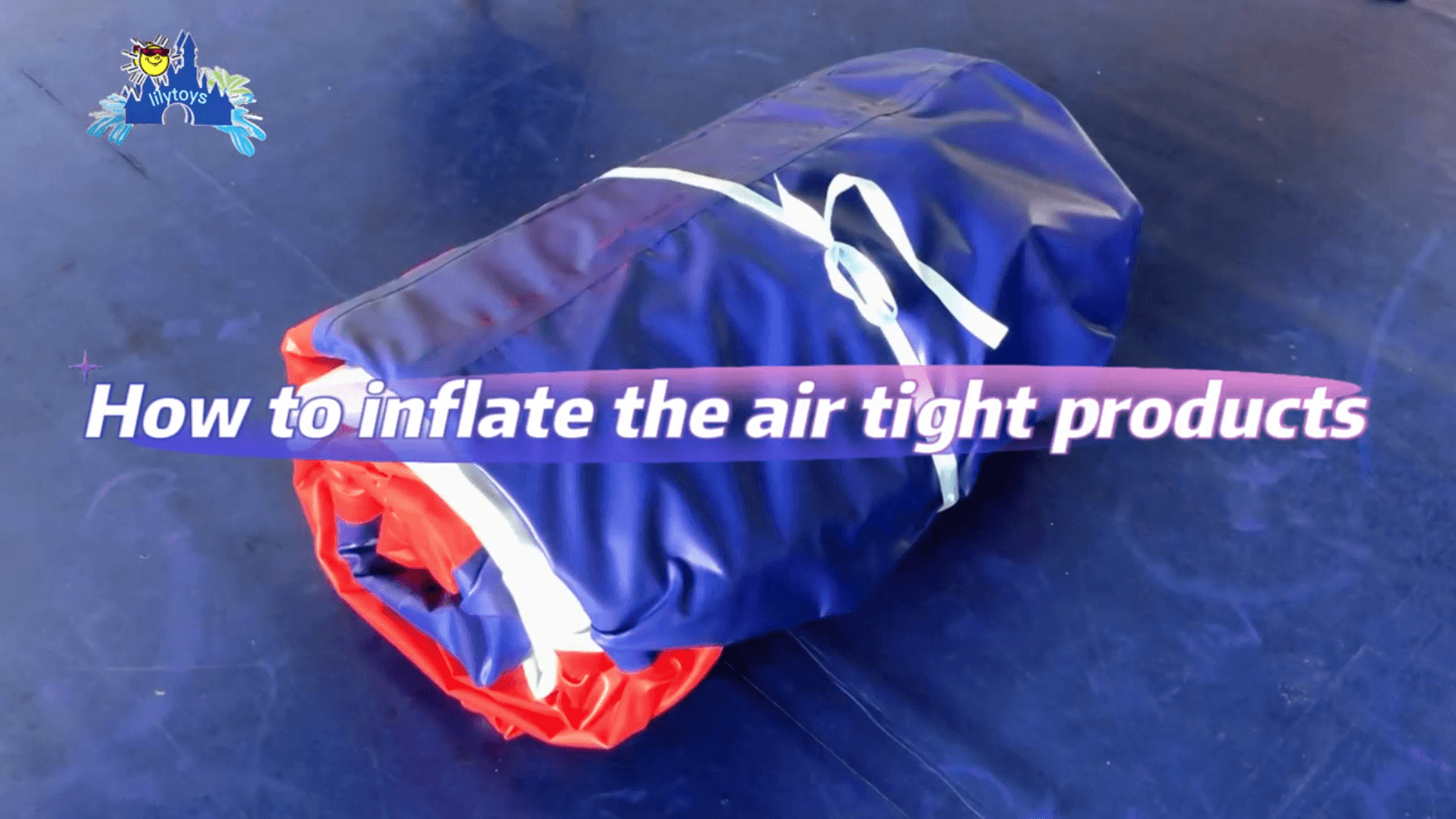 How to inflate the aqua park