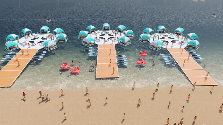 Floating Cabana System 04 custom inflatable product
