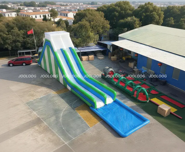 Dual-lane Water Slide custom inflatable product