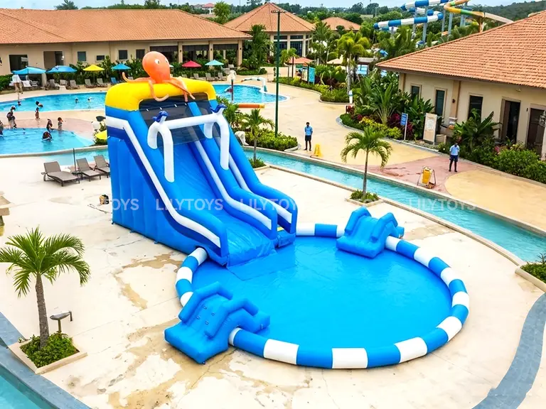 Parco acquatico gonfiabile mobile custom inflatable product