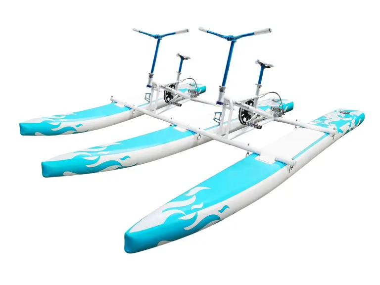 Boia aquática inflável dupla azul claro custom inflatable product