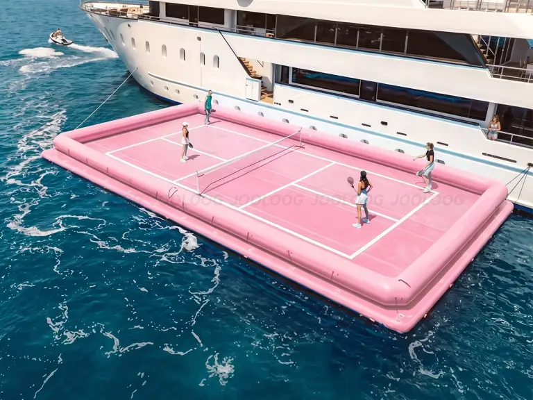 Campo da pickleball rosa custom inflatable product