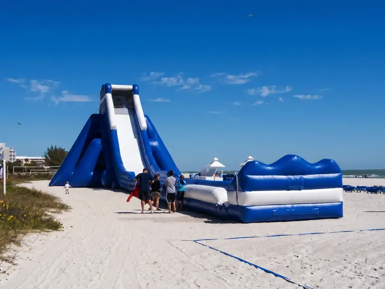 Blue Hippp Slide custom inflatable product