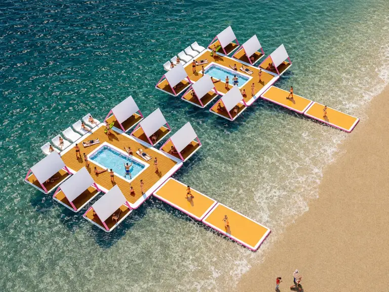 Water-Based Leisure Island custom inflatable product