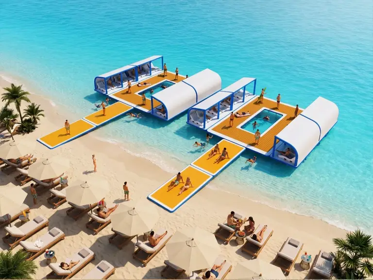 Floating Island & Lounge custom inflatable product