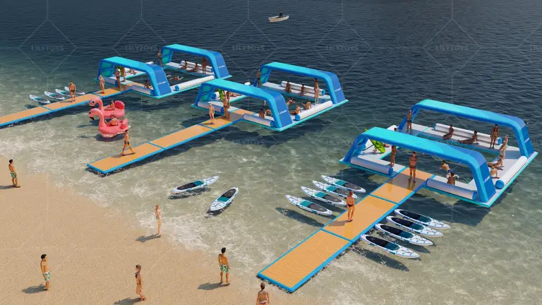 Floating Cabana System 02 custom inflatable product Floating Cabana System 02 custom inflatable product