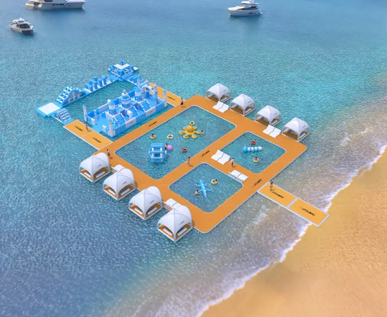 Floating Cabana System 23 custom inflatable product Floating Cabana System 23 custom inflatable product