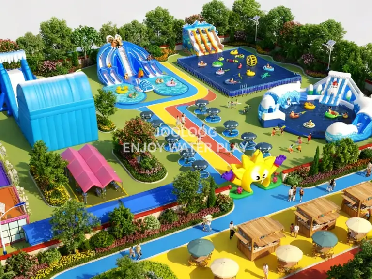 Land Water Park custom inflatable product Land Water Park custom inflatable product