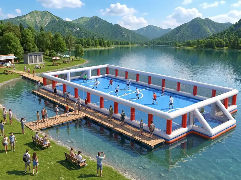 Floating Soccer Field custom inflatable product Floating Soccer Field custom inflatable product