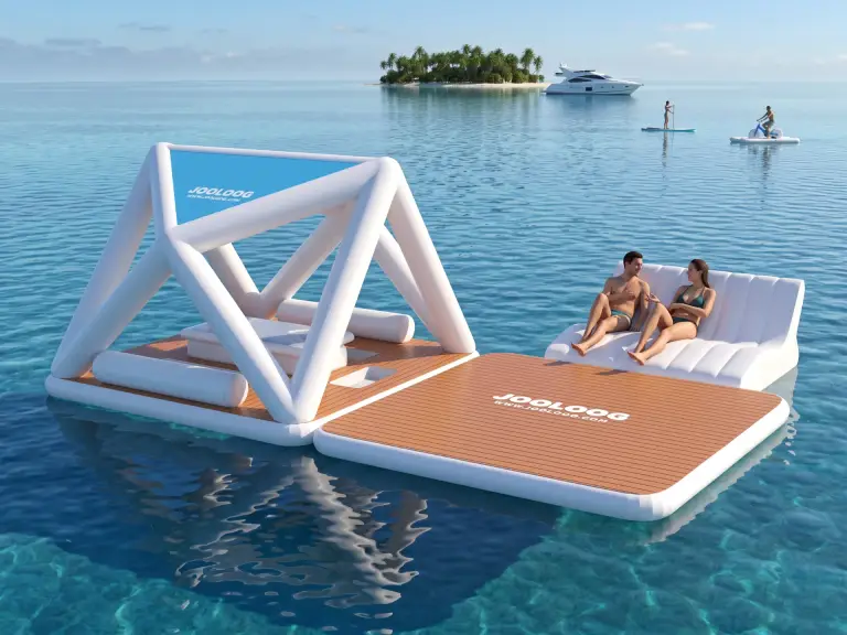 منصة حفلات مع مسبح custom inflatable product منصة حفلات مع مسبح custom inflatable product
