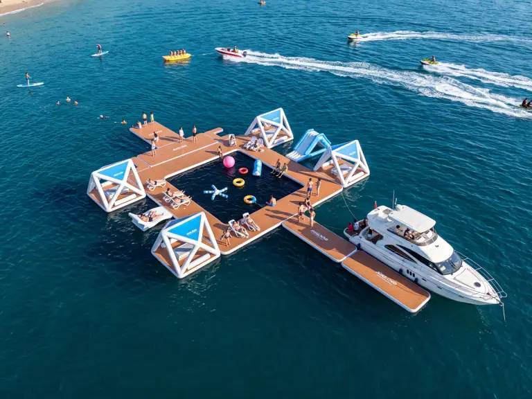 Giant Floating Island custom inflatable product Giant Floating Island custom inflatable product